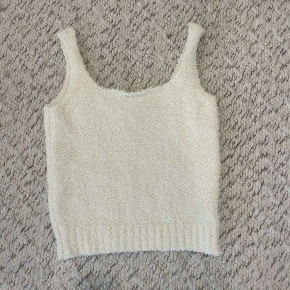 SKIMS Cozy Knit Tank Top in color Bone - size XXS/XS - perfect condition